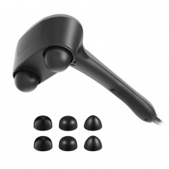 Naipo Handheld Dual-node Percussion Massager with Replaceable Attachments